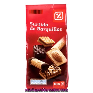 Dia Barquillo Surtidos Chocolate Bolsa 400 Grs