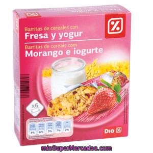 Dia Barritas De Cereales Con Yogur Y Fresa Estuche 126 Gr