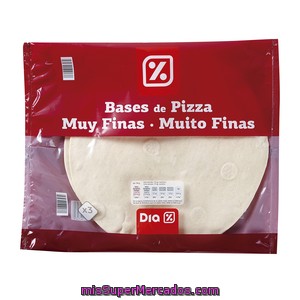 Dia Base De Pizzas Muy Finas Cruda Envase 3 X 140 Gr