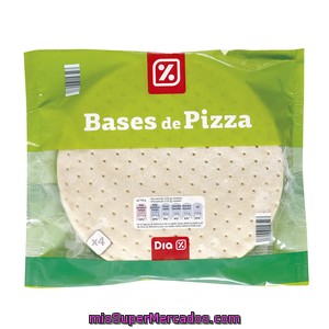 Dia Bases De Pizza Envase 4 Unidades 500 Gr