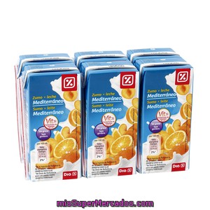 Dia Bebida De Frutas Con Leche Mediterráneo Pack 6 Unidades 200 Ml