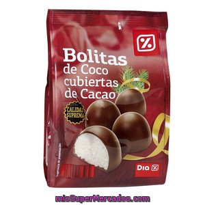 Dia Bolitas De Coco Cubiertas De Chocolate Bolsa 200 Grs