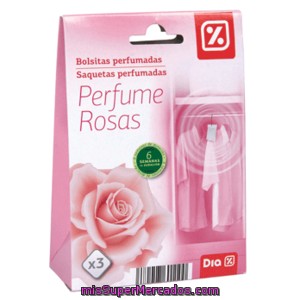 Dia Bolsita Perfumada Aroma Rosas Caja 3 Uds