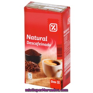 Dia Cafe Molido Natural Descafeinado Paquete 250 Gr