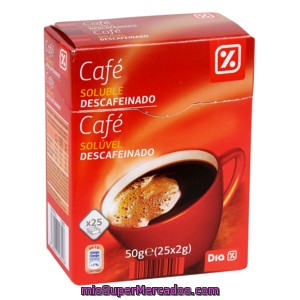 Dia Cafe Soluble Descafeinado Stick 25 X 2gr