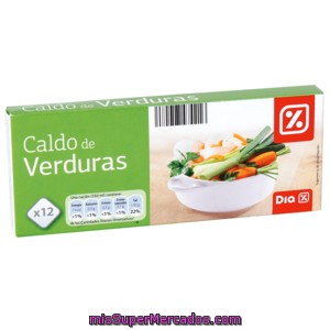 Dia Caldo De Verduras Estuche 12 Pastillas