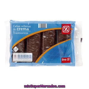 Dia Cañas Rellenas De Crema 4 Uds Paquete 380 Gr