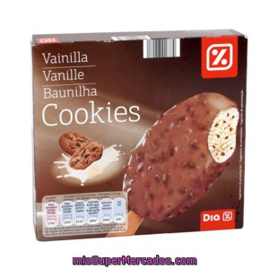 Dia Capriccio Helado Bombón Vainilla Y Cookies Pack 3 Uds