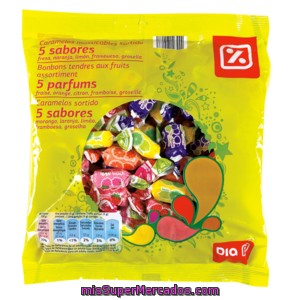 Dia Caramelos Masticables 5 Sabores Bolsa 475 Gr