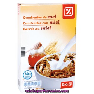 Dia Cereales Cuadrados Con Miel Paquete 500 Gr