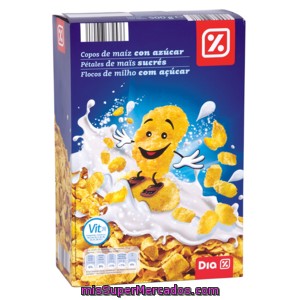 Dia Cereales De Copos De Maiz Con Azúcar Paquete 500 Gr