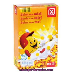 Dia Cereales En Bolas De Maiz Con Miel Paquete 500 Gr