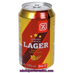 Dia Cerveza Rubia Lata 33 Cl