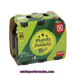 Dia Cerveza Shandy Panaché Sabor Limón Pack 6 Botellas 25 Cl