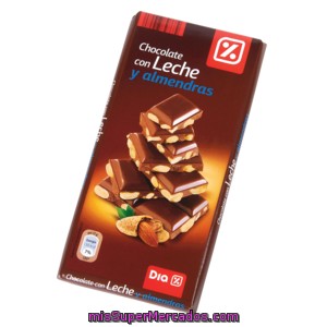 Dia Chocolate Con Leche Y Almendras Partidas Tableta 150 Gr