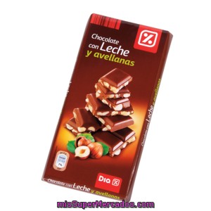 Dia Chocolate Con Leche Y Avellanas Partidas Tableta 150 Gr