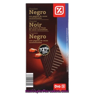 Dia Chocolate Negro 72% Con Pepitas Choco Tableta 100 Gr