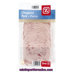 Dia chopped pork lonchas 250 precio actualizado en todos los supers