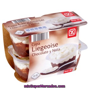 Dia Copa Chocolate Liegeois Pack 4 Unidades 125 G