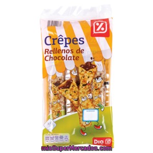 Dia Crepes Rellenos De Chocolate Bolsa 192 Gr