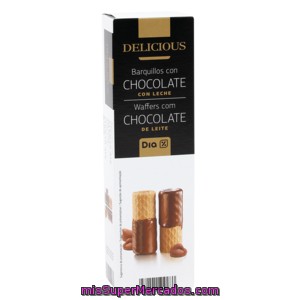 Dia Delicious Barquillos Chocolate Con Leche Caja 125 Gr