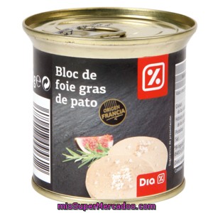Dia Delicious Bloc De Foie Gras De Pato Lata 200 Gr