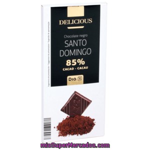Dia Delicious chocolate Negro 85% Cacao Origen Santo Domingo Tableta 100 Gr