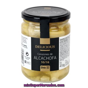 Dia Delicious Corazones De Alcachofa 10/16 Piezas Frasco 255 Gr