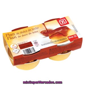 Dia Delicious Flan De Dulce De Leche Pack 4 Unidades X100 G