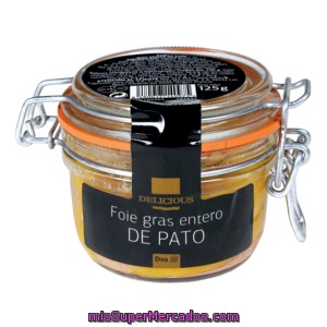 Dia Delicious Foie Gras Entero Pato Tarro 125 Gr
