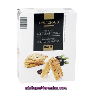 Dia Delicious Hojaldres Aceitunas Negras Caja 70 Gr