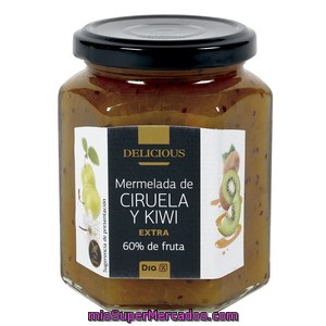 Dia Delicious Mermelada De Ciruela Y Kiwi Extra 60% Fruta Frasco 320 Gr