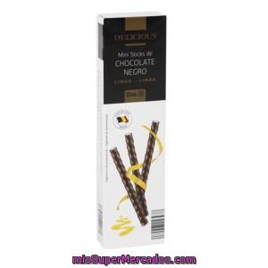 Dia Delicious Mini Sticks Chocolate Con Leche Y Limón Caja 75 Gr
