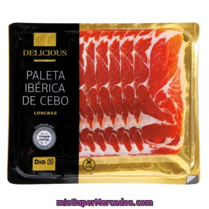 Dia Delicious Paleta Ibérica Lonchas Sobre 100 G