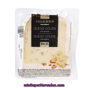 Dia Delicious Queso Gouda Con Nueces Envase 200 Gr