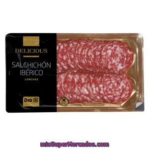 Dia Delicious salchichón Ibérico Lonchas Envase 100 Gr