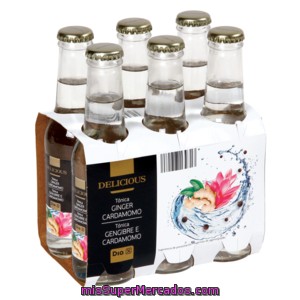 Dia Delicious Tónica Ginger Cardamomo Pack 6 Botellas X 20 Cl