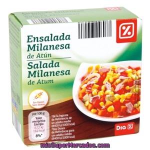 Dia Ensalada Milanesa De Atún Lata 135 Gr