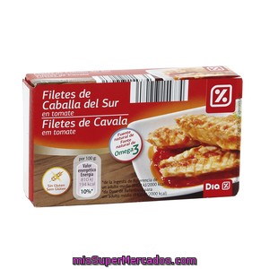 Dia Filetes De Caballa Del Sur En Tomate Lata 63 Gr