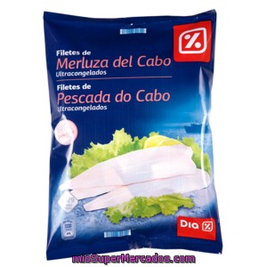 Dia Filetes De Merluza Del Cabo Sin Piel Bolsa 600 Gr