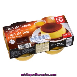 Dia Flan De Huevo Pack 4 Unidades 100 G