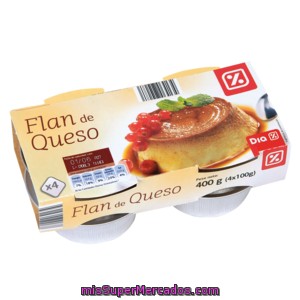 Dia Flan De Queso Pack 4 Unidades 100 G