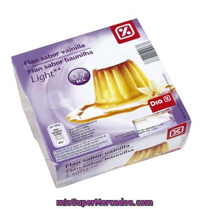 Dia Flan Sabor Vainilla Light Pack 4 X 100 Gr