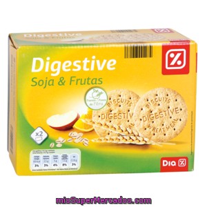 Dia Galleta Digestive Soja Fruta Caja 800 Grs