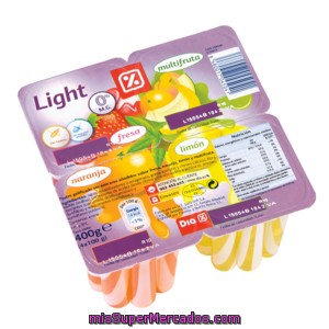 Dia Gelatina Light Panaché Pack 4 Unidades 100 G