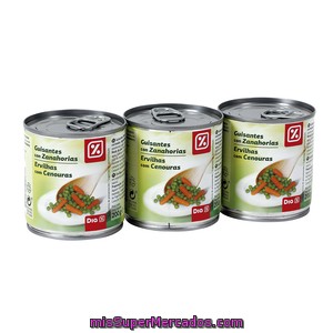 Dia Guisantes Con Zanahorias Pack 3 Latas 130 Gr