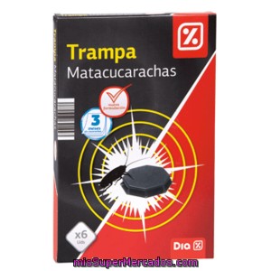 Dia Insecticida Trampa Cucarachas Caja 6 Uds