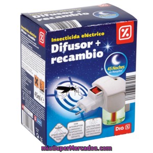 Dia Insecticida Voladores Eléctrico Aparato + Recambio 1 Ud