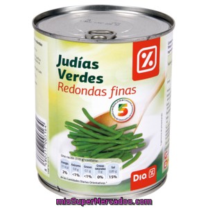 Dia Judias Verdes Troceadas Lata 455 Gr