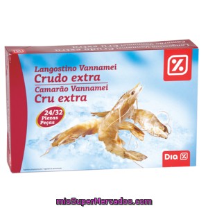 Dia Langostino Crudo Extra 24/32 800 Gr